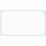 Kitchen Backsplash Transparent 90x50 cm Tempered Glass