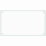 Kitchen Backsplash Transparent 90x50 cm Tempered Glass - Front View