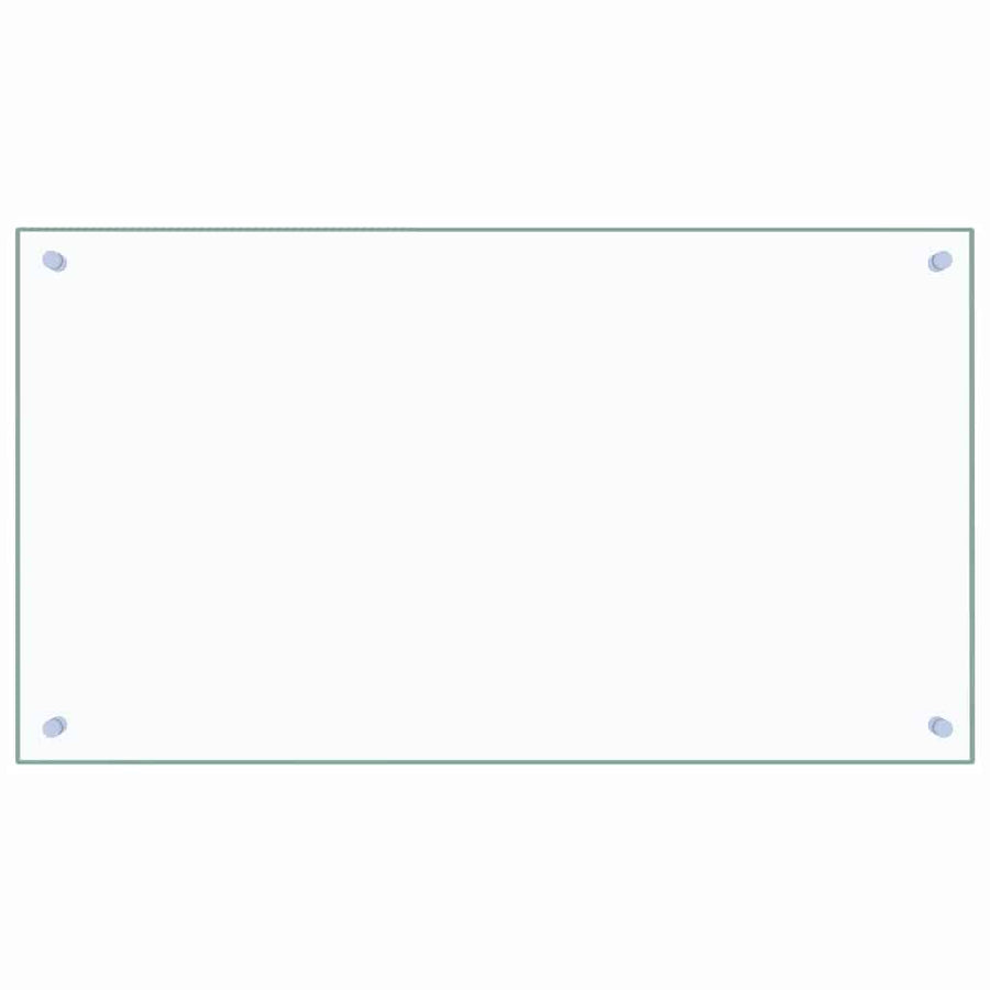 Kitchen Backsplash Transparent 90x50 cm Tempered Glass