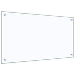 Kitchen Backsplash Transparent 90x50 cm Tempered Glass
