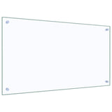 Kitchen Backsplash Transparent 90x50 cm Tempered Glass - 45-Degree Angle