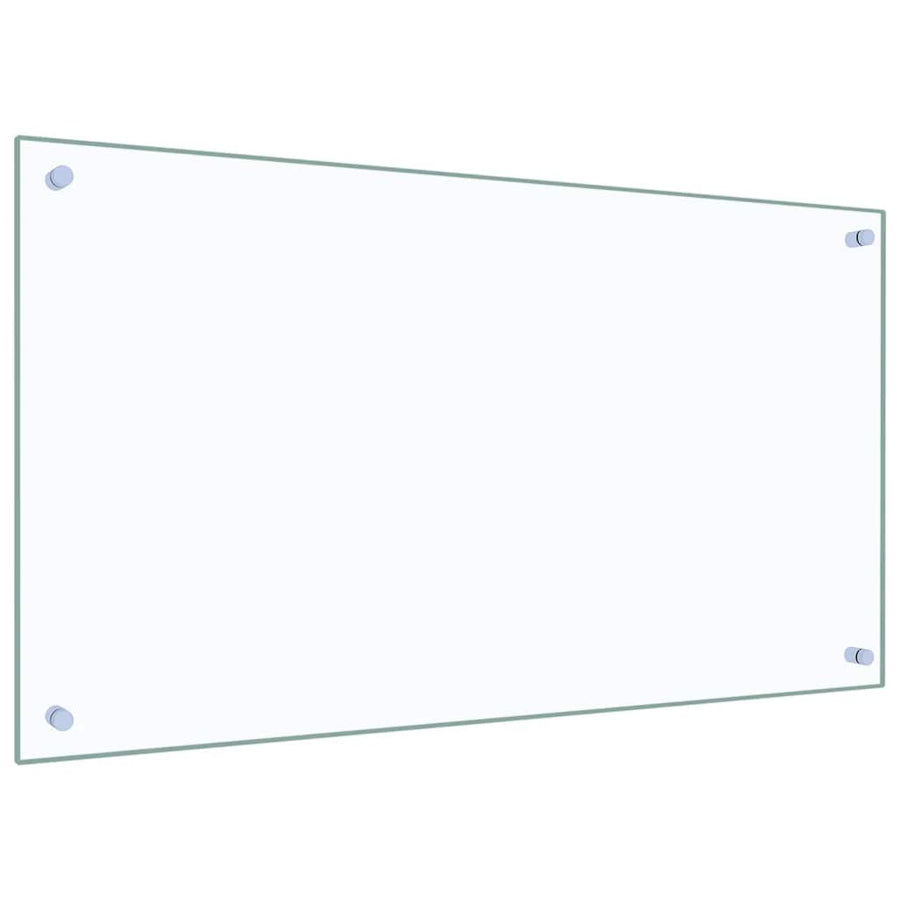 Kitchen Backsplash Transparent 90x50 cm Tempered Glass