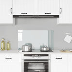 Kitchen Backsplash Transparent 90x50 cm Tempered Glass