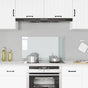 Kitchen Backsplash Transparent 90x50 cm Tempered Glass