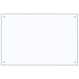 Kitchen Backsplash Transparent 90x60 cm Tempered Glass - Front View