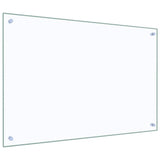 Kitchen Backsplash Transparent 90x60 cm Tempered Glass