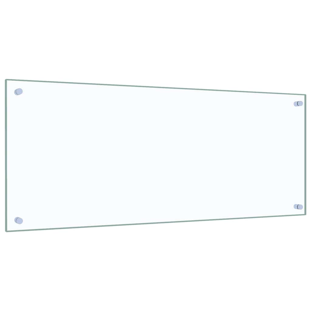 Kitchen Backsplash Transparent 100x40 cm Tempered Glass