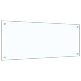 Kitchen Backsplash Transparent 100x40 cm Tempered Glass