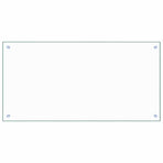 Kitchen Backsplash Transparent 100x50 cm Tempered Glass