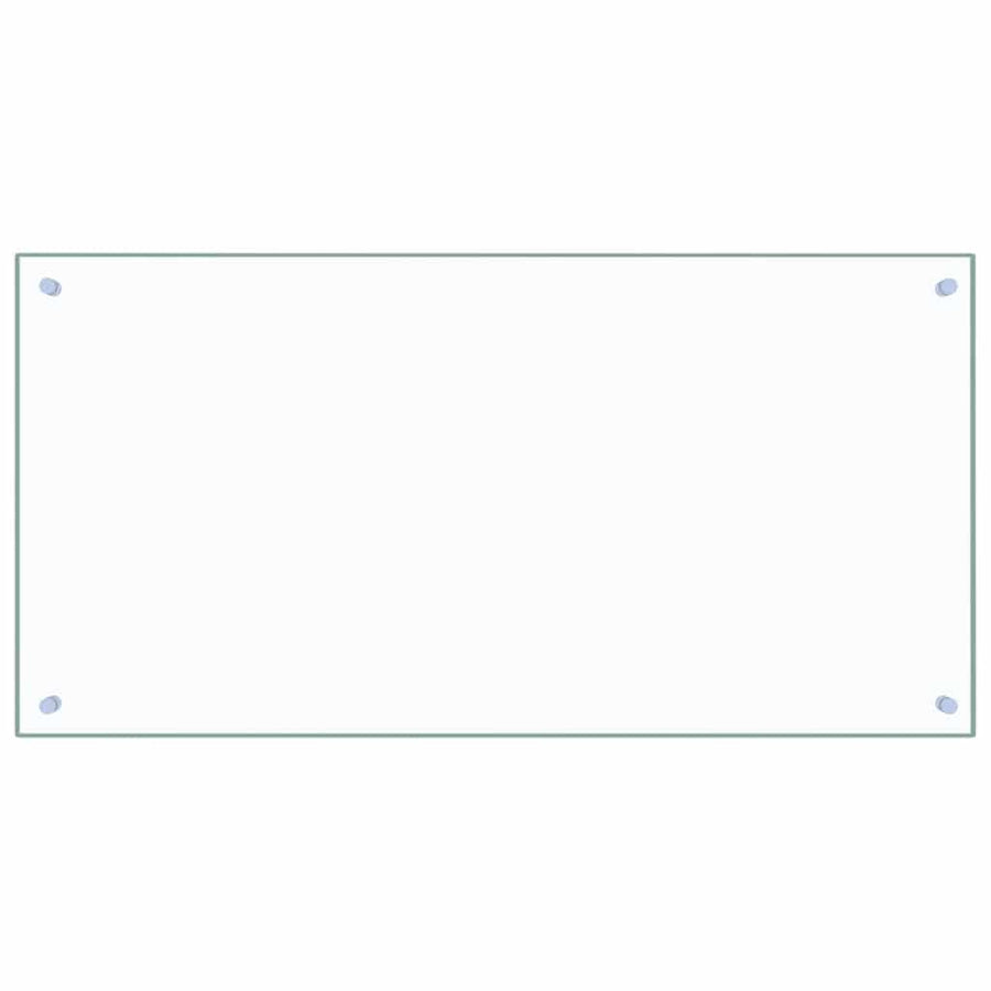 Kitchen Backsplash Transparent 100x50 cm Tempered Glass