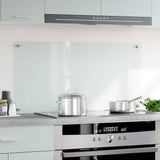 Kitchen Backsplash Transparent 100x50 cm Tempered Glass - Side View