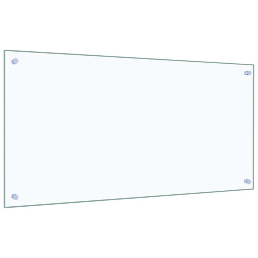 Kitchen Backsplash Transparent 100x50 cm Tempered Glass