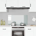 Kitchen Backsplash Transparent 100x50 cm Tempered Glass