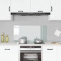 Kitchen Backsplash Transparent 100x50 cm Tempered Glass