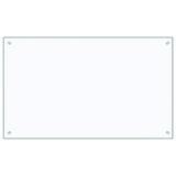 Kitchen Backsplash Transparent 100x60 cm Tempered Glass - Front View