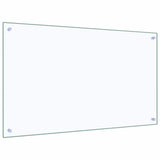 Kitchen Backsplash Transparent 100x60 cm Tempered Glass - 45-Degree Angle