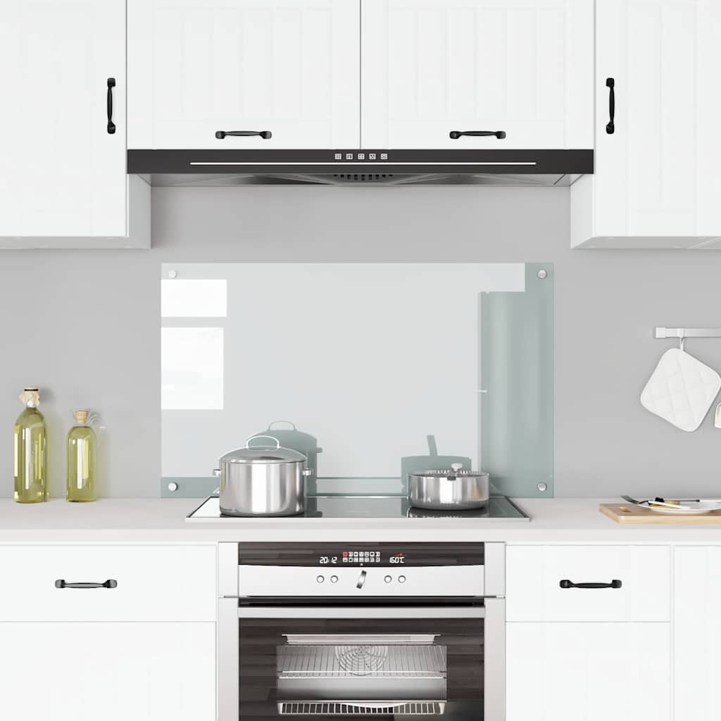 Kitchen Backsplash Transparent 100x60 cm Tempered Glass