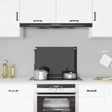 Kitchen Backsplash Black 70x50 cm Tempered Glass