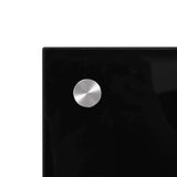 Kitchen Backsplash Black 70x60 cm Tempered Glass - Low Angle