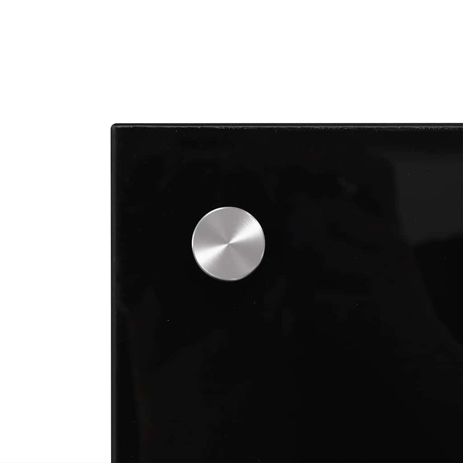 Kitchen Backsplash Black 70x60 cm Tempered Glass