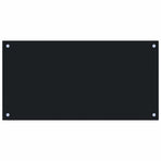 Kitchen Backsplash Black 80x40 cm Tempered Glass