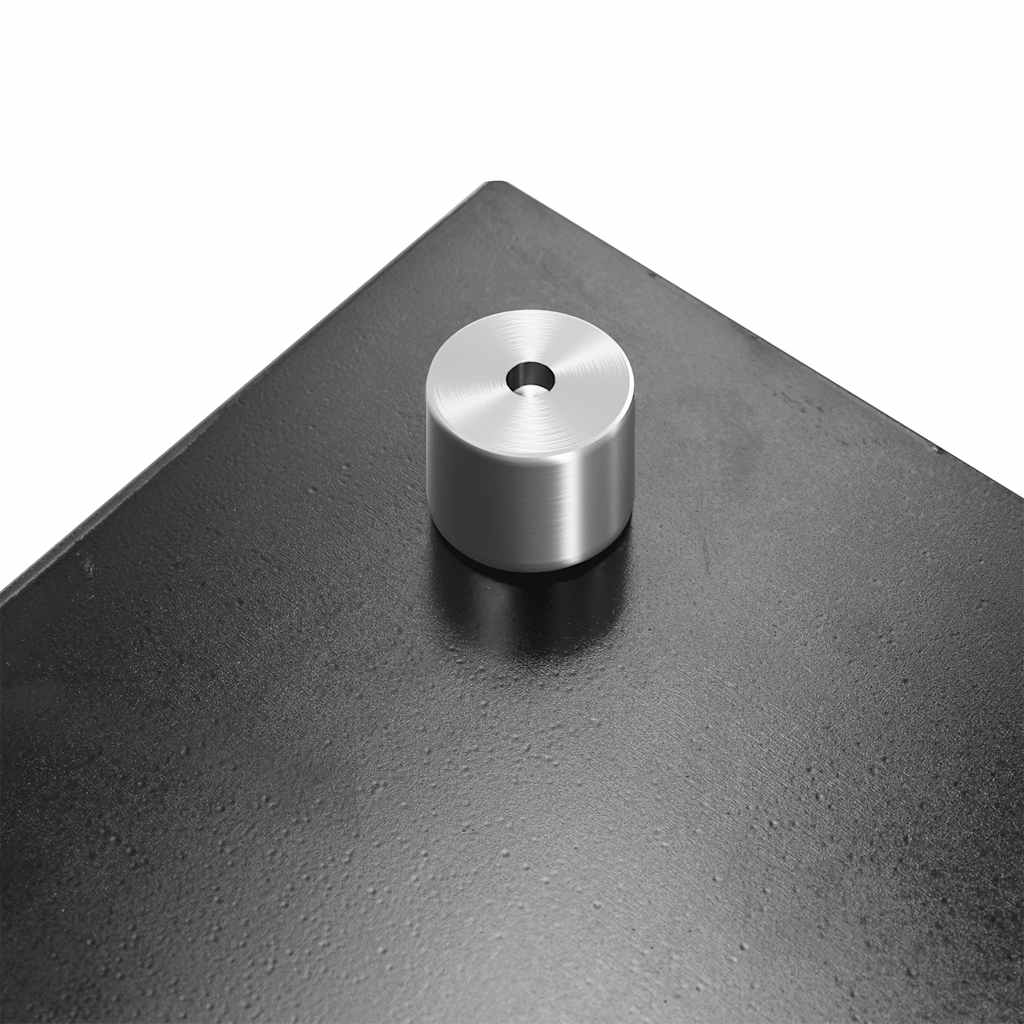Kitchen Backsplash Black 80x40 cm Tempered Glass