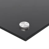 Kitchen Backsplash Black 80x40 cm Tempered Glass