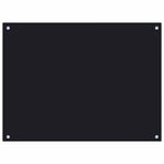 Kitchen Backsplash Black 80x60 cm Tempered Glass