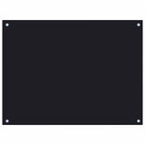 Kitchen Backsplash Black 80x60 cm Tempered Glass - Front View
