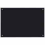 Kitchen Backsplash Black 90x50 cm Tempered Glass