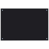 Kitchen Backsplash Black 90x50 cm Tempered Glass - Front View