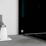 Kitchen Backsplash Black 90x50 cm Tempered Glass