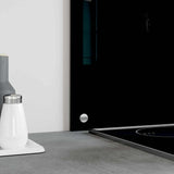 Kitchen Backsplash Black 90x50 cm Tempered Glass - Top-Down View