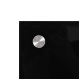 Kitchen Backsplash Black 90x50 cm Tempered Glass - Low Angle