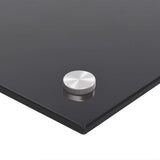 Kitchen Backsplash Black 90x50 cm Tempered Glass