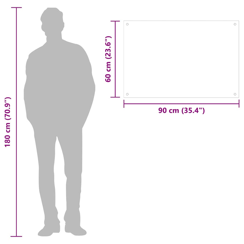 Kitchen Backsplash Black 90x60 cm Tempered Glass