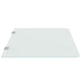 Wall-mounted Urinal Privacy Screen 90x40 cm Tempered Glass - Top-Down View