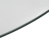 Rotating Serving Plate Transparent 60 cm Tempered Glass - Side View