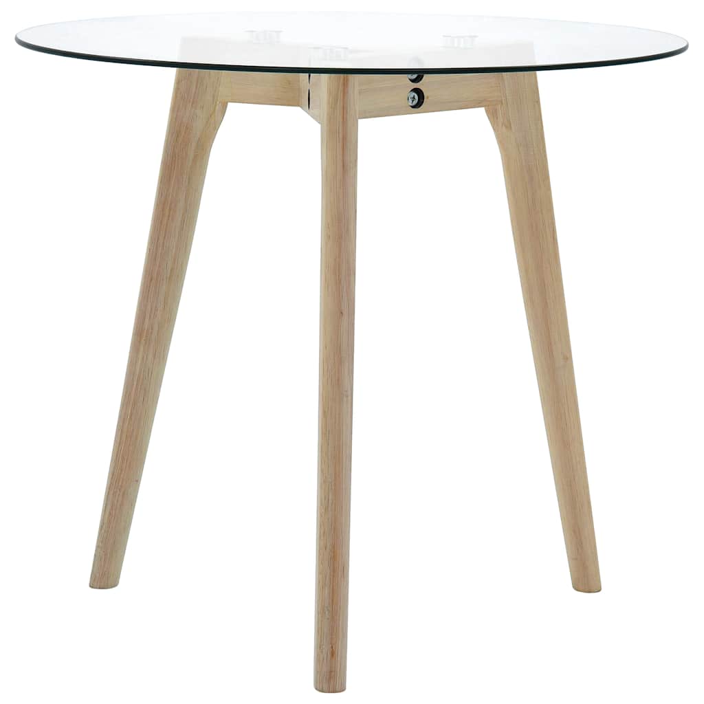 Side Table Set 2 pcs Tempered Glass