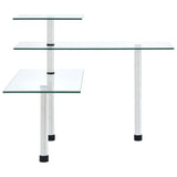 3-Tier Corner Kitchen Shelf Tempered Glass - Front View