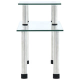 Kitchen Shelf Transparent 45x16x26 cm Tempered Glass - Side View