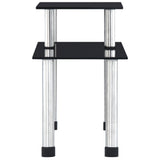 Kitchen Shelf Black 45x16x26 cm Tempered Glass