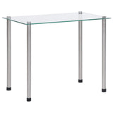 Nesting Tables 3 pcs Transparent Tempered Glass - Low Angle