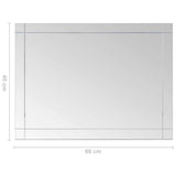 Wall Mirror 60x40 cm Glass - Rear View