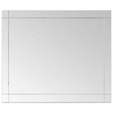 Wall Mirror 80x60 cm Glass - Front View