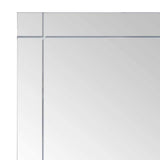 Wall Mirror 80x60 cm Glass - 45-Degree Angle