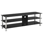 TV Stand Black 120x40x40 cm Tempered Glass
