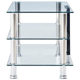 TV Stand Transparent 150x40x40 cm Tempered Glass