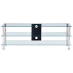 TV Stand Transparent 120x40x40 cm Tempered Glass