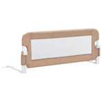 Toddler Safety Bed Rail Taupe 102x42 cm Polyester